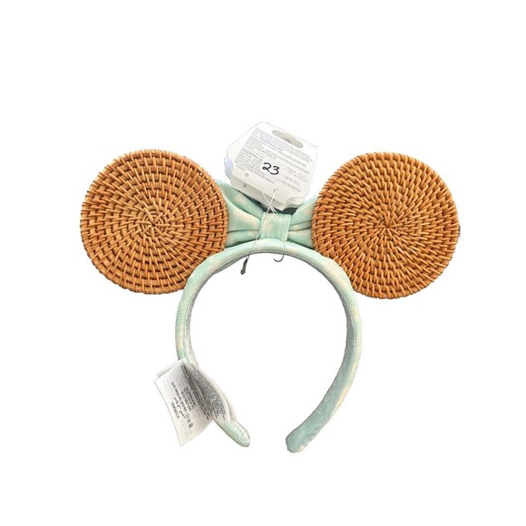 2024 Disney Parks Minnie Mouse Summer Tropical Palm Tree Rattan Headband Ears main image 6